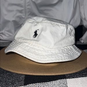 Retro 90’s Polo Ralph Lauren White Bucket Hat